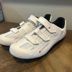 LOUIS GARNEAU BIKING ROAD SHOES - CHROME - SIZE 46 EU or 11.5 US - WHITE